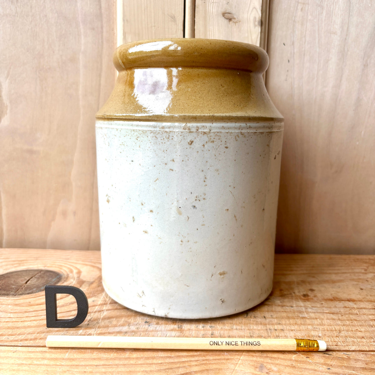 Vintage stoneware jars