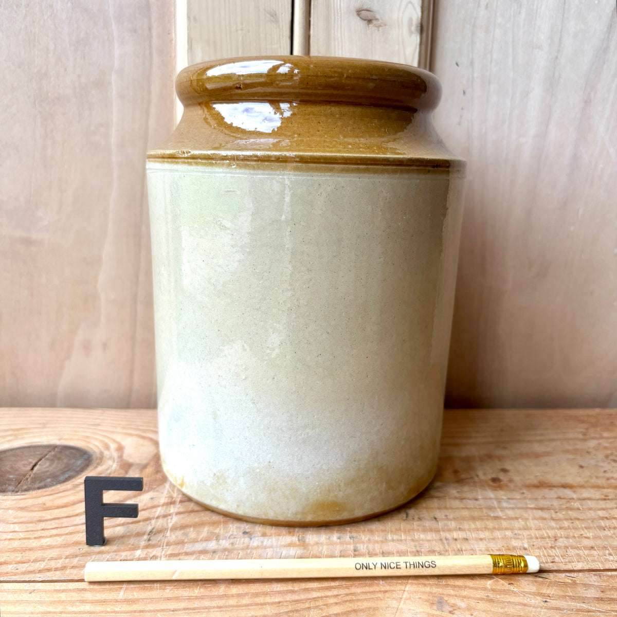Vintage stoneware jars