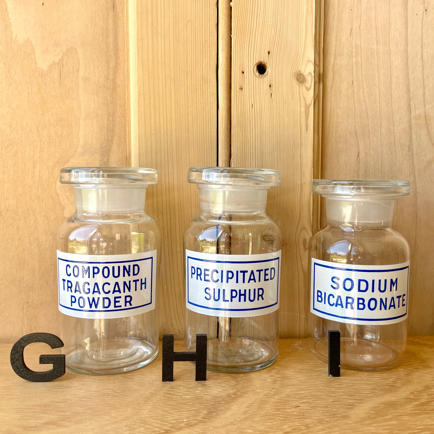 Large Vintage Chemist Lab Match Bottles
