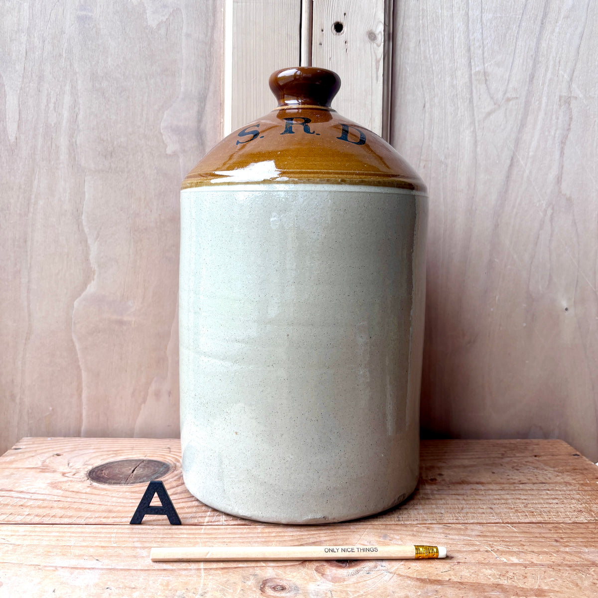 Vintage stoneware flagons