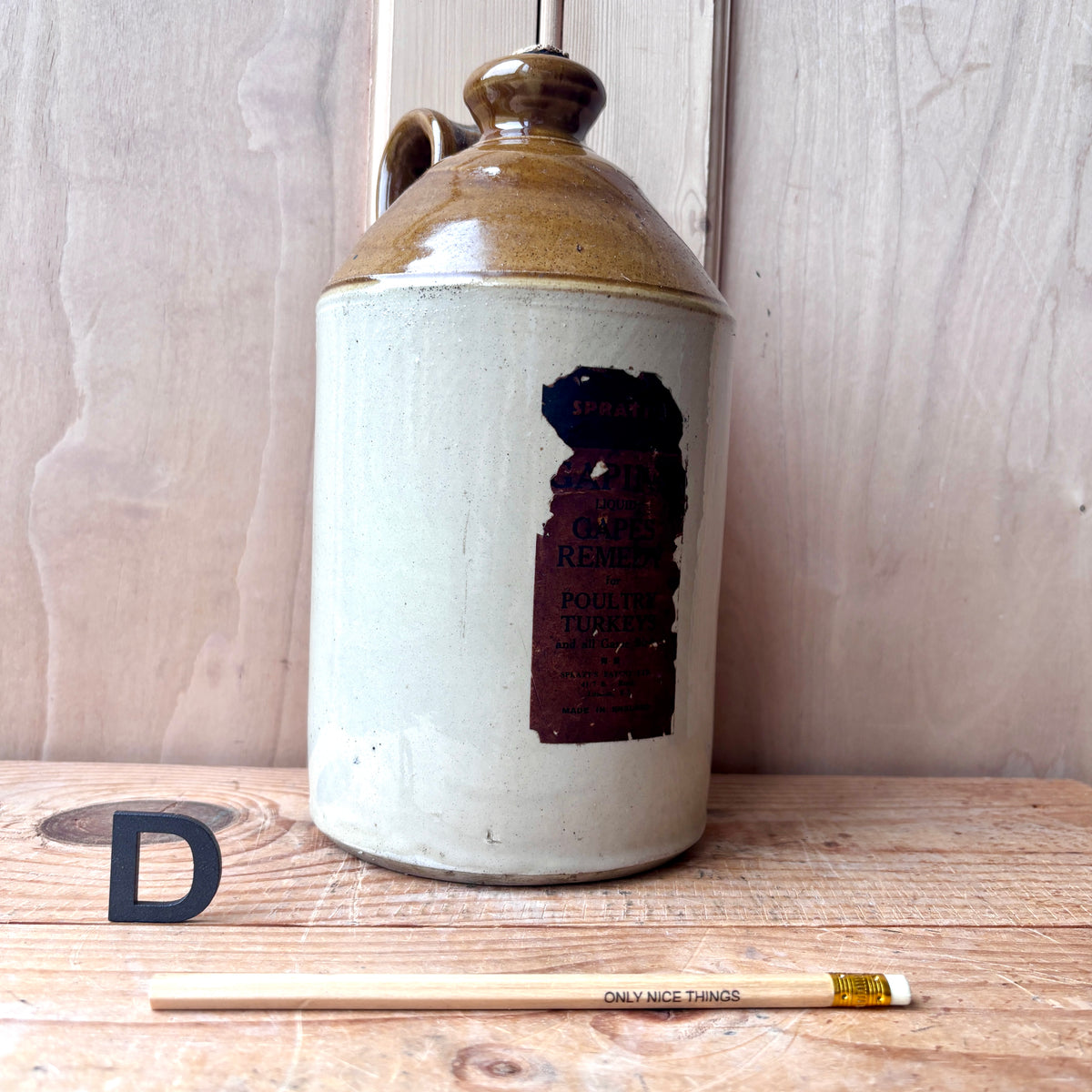 Vintage stoneware flagons