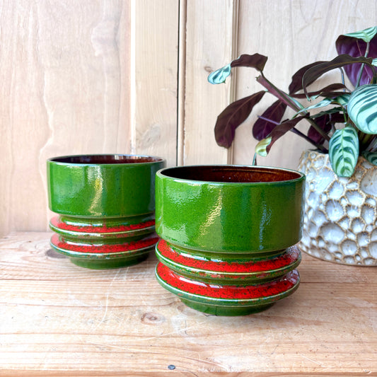 Pair of West German Fohr Keramik Planters