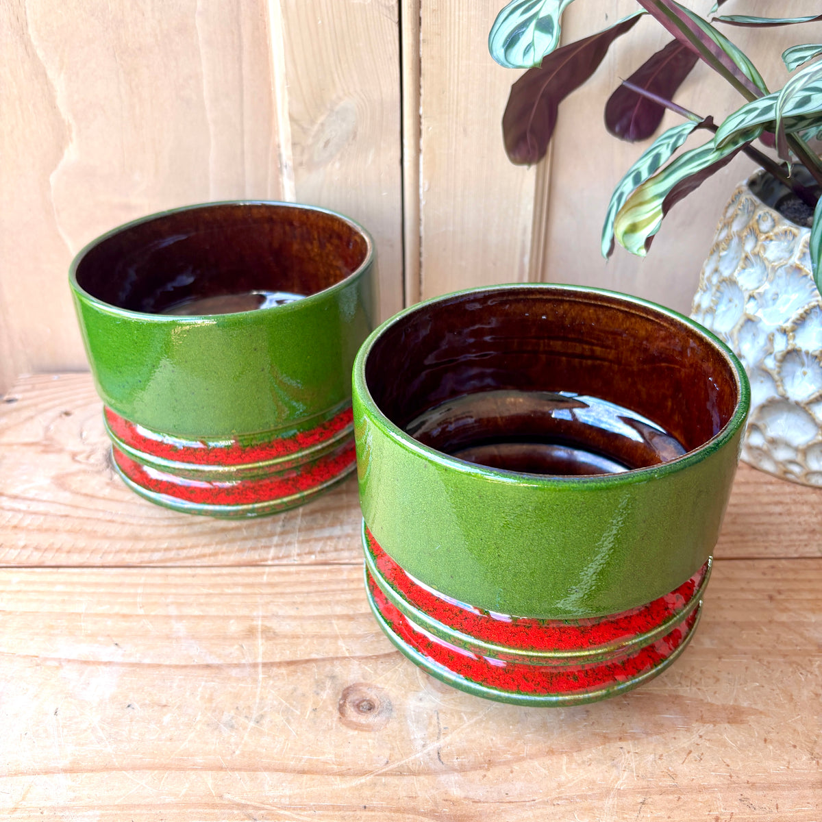 Pair of West German Fohr Keramik Planters