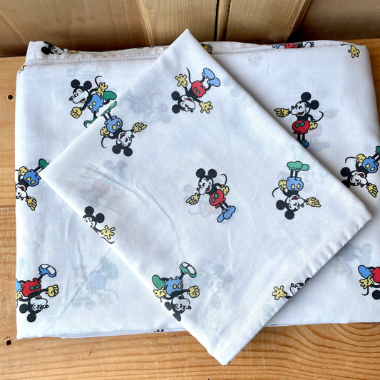 Vintage Mickey Mouse Single Duvet Set