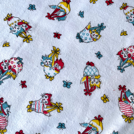 Vintage craft fabric per 1/2 metre