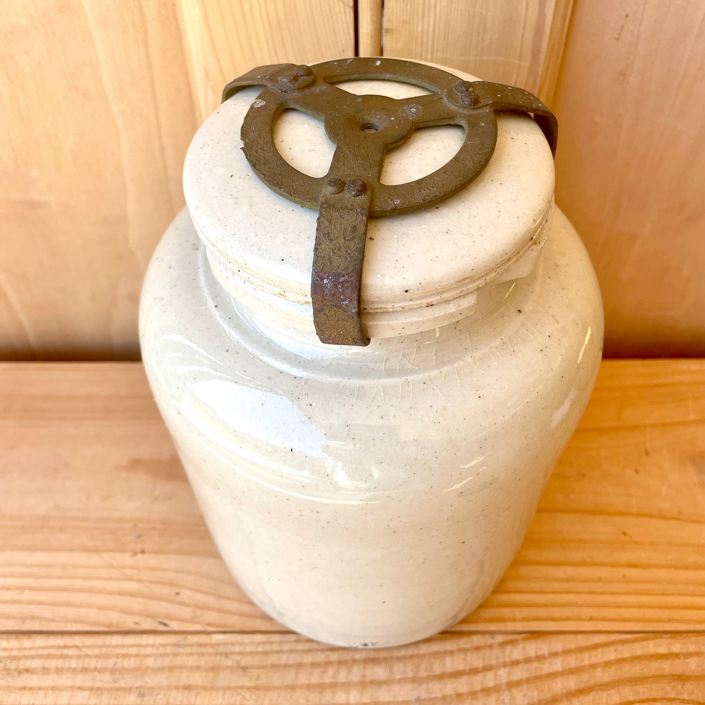 Set of Three Antique Doulton Lambeth Sample/Acid Jars