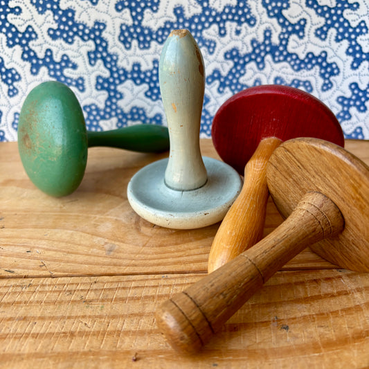 Vintage Wooden Darning Mushrooms
