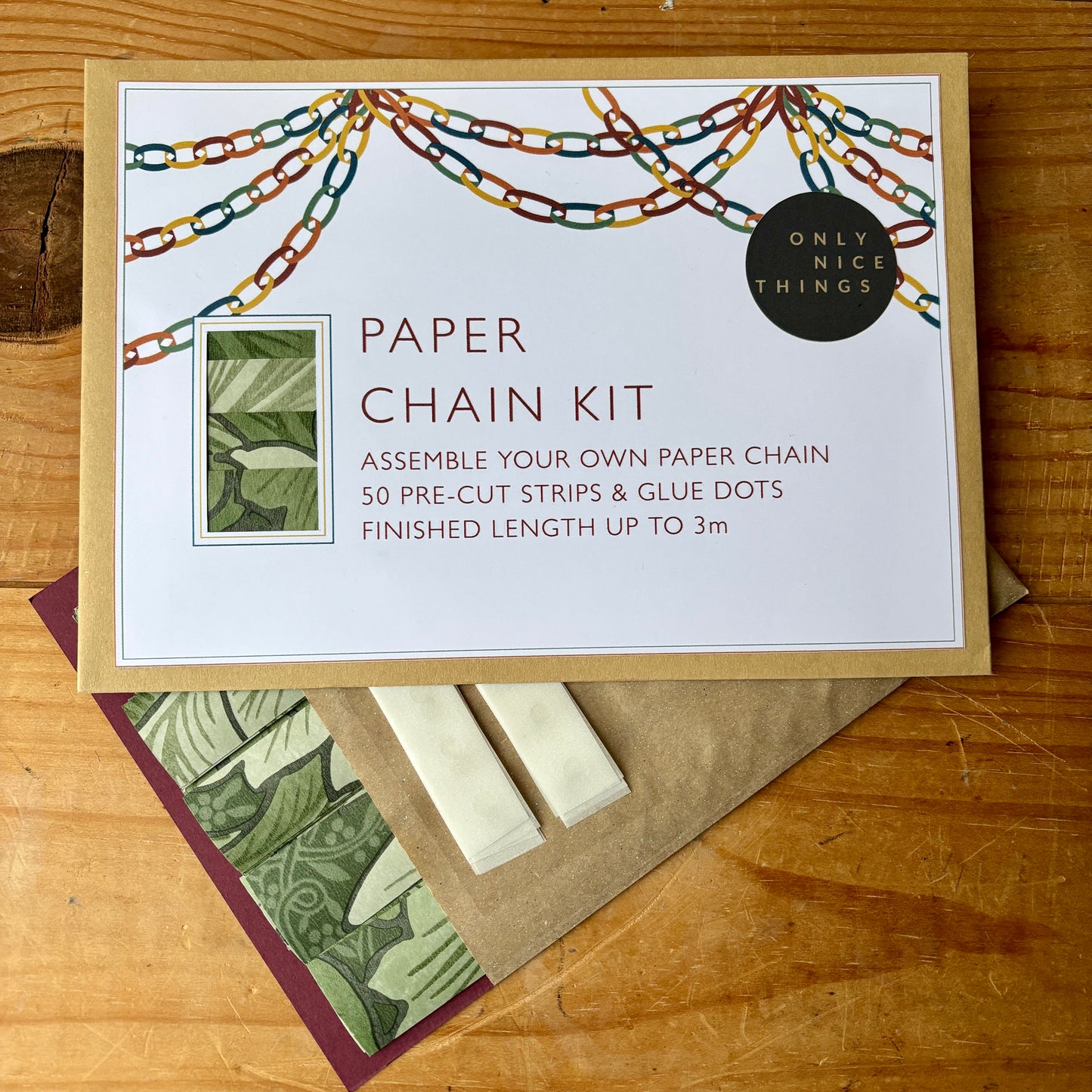 Christmas Paper Chain Kit | 3m Garland | Simple Festive Craft