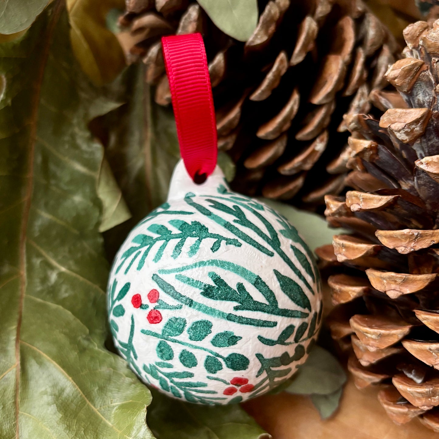 Hand Decorated Decoupage Bauble