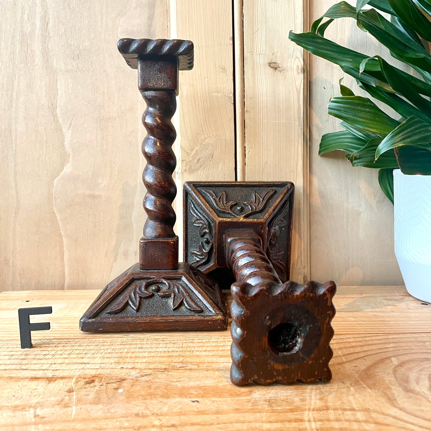Pair of vintage candlesticks
