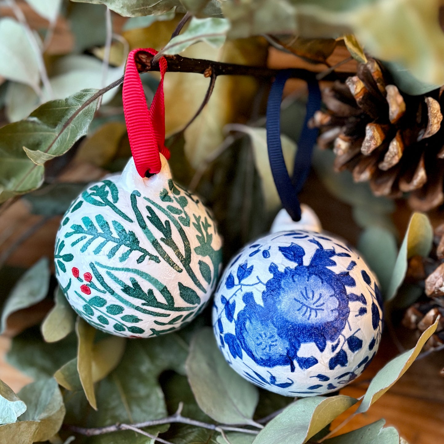 Hand Decorated Decoupage Bauble