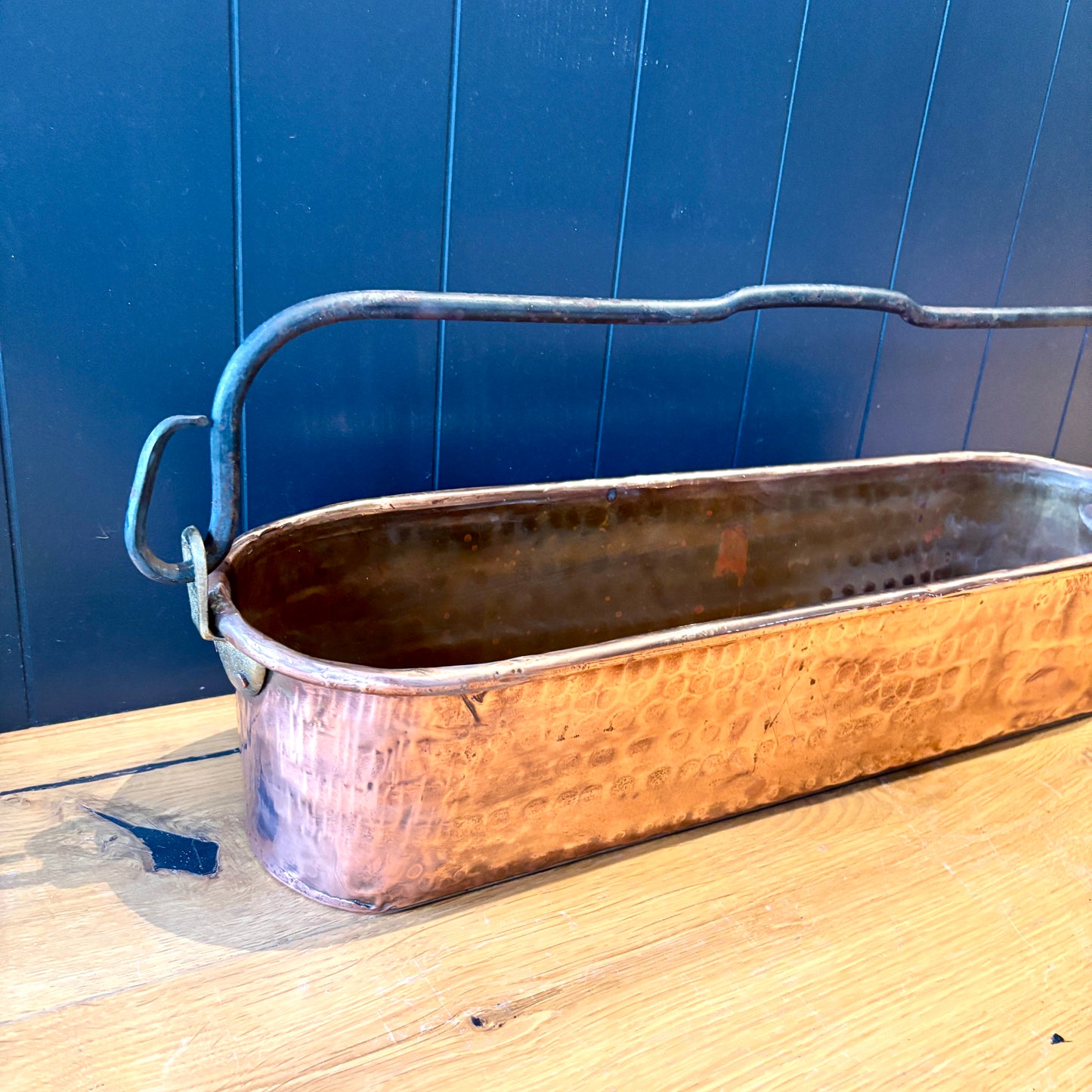 Vintage French Copper Fish Kettle