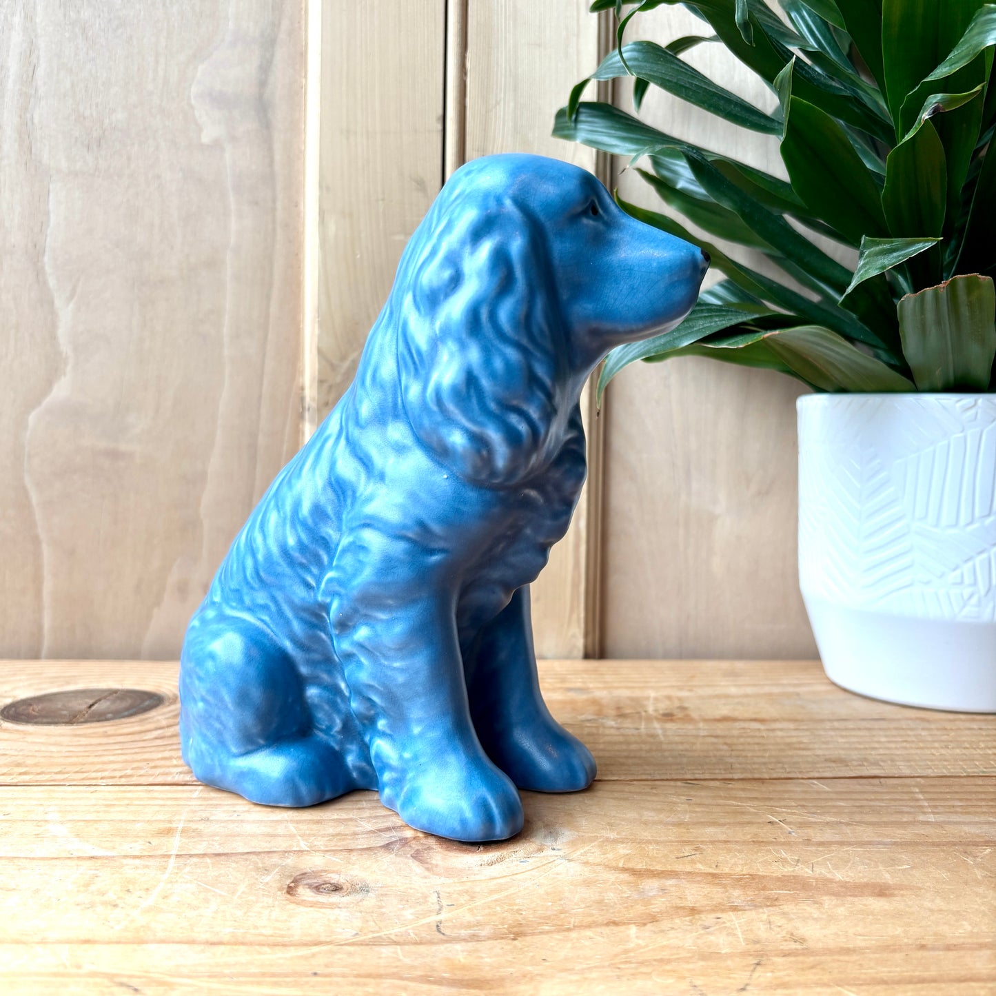 SylvaC Blue Seated Spaniel model 1832