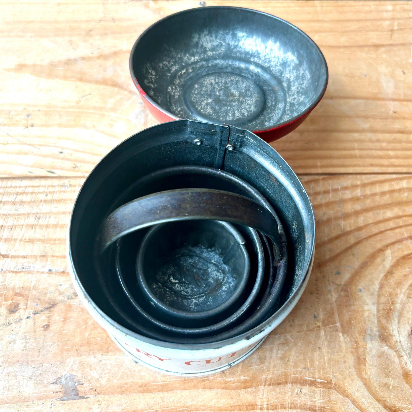 Vintage Pastry Cutters in Tin