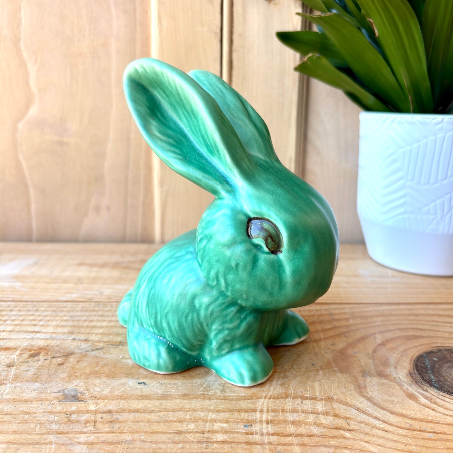 Vintage Early Green Sylvac Bunny model 1026