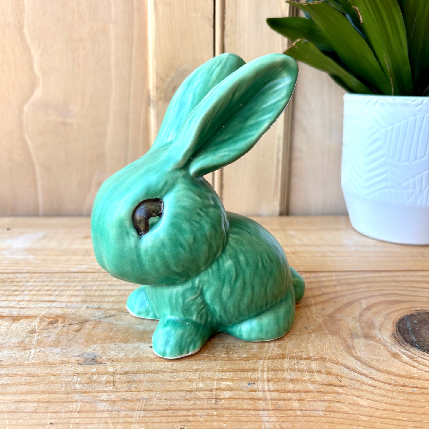 Vintage Early Green Sylvac Bunny model 1026