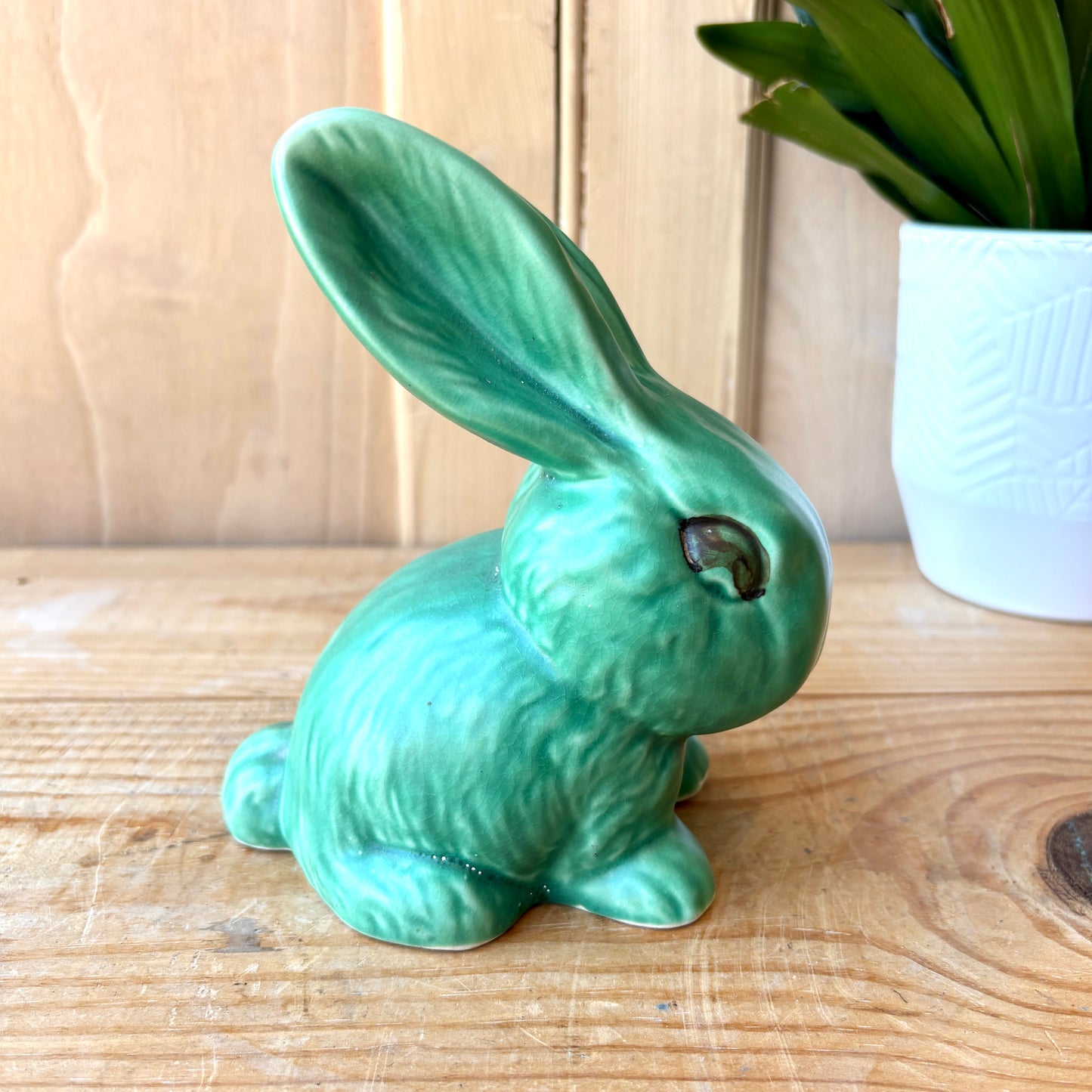 Vintage Early Green Sylvac Bunny model 1026