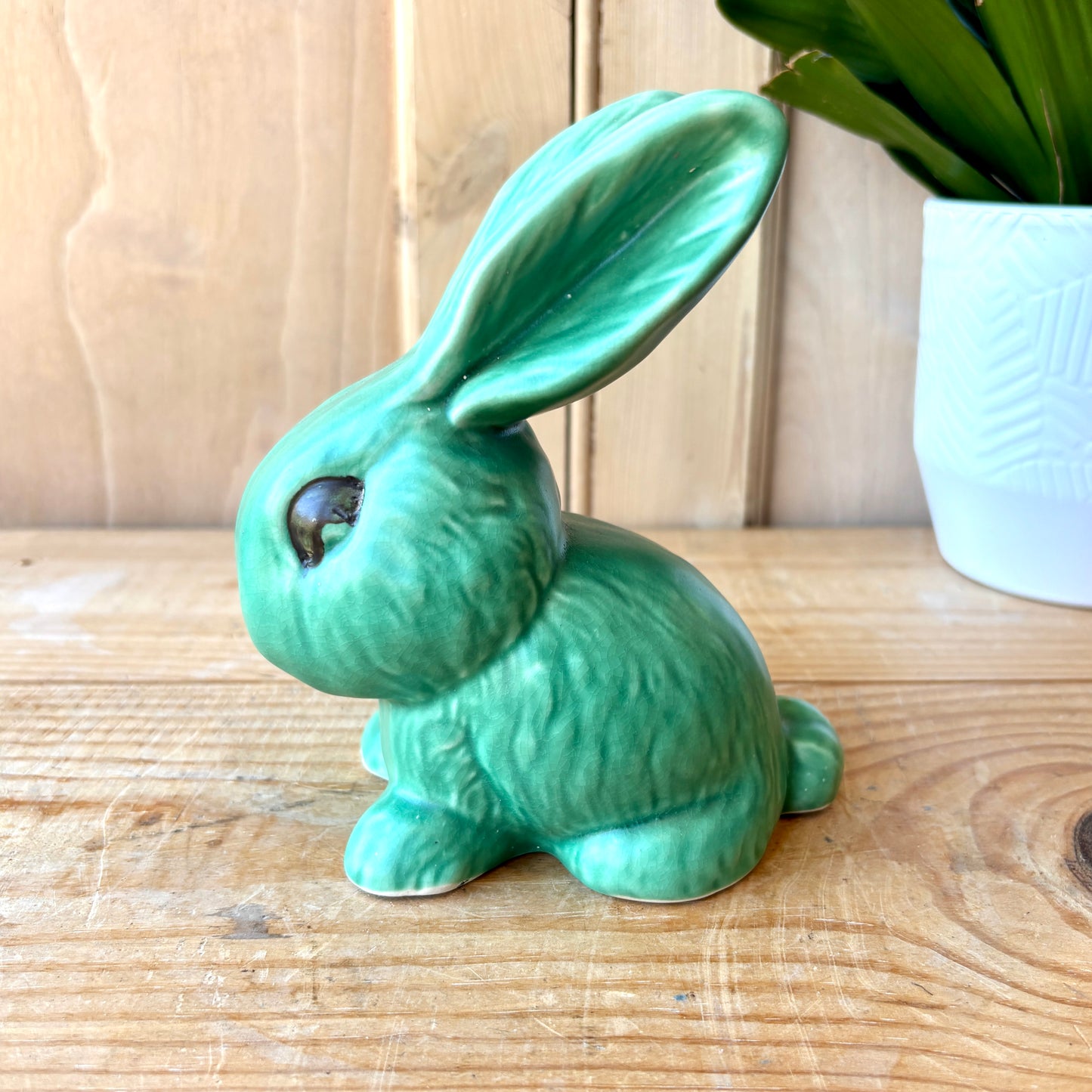 Vintage Early Green Sylvac Bunny model 1026