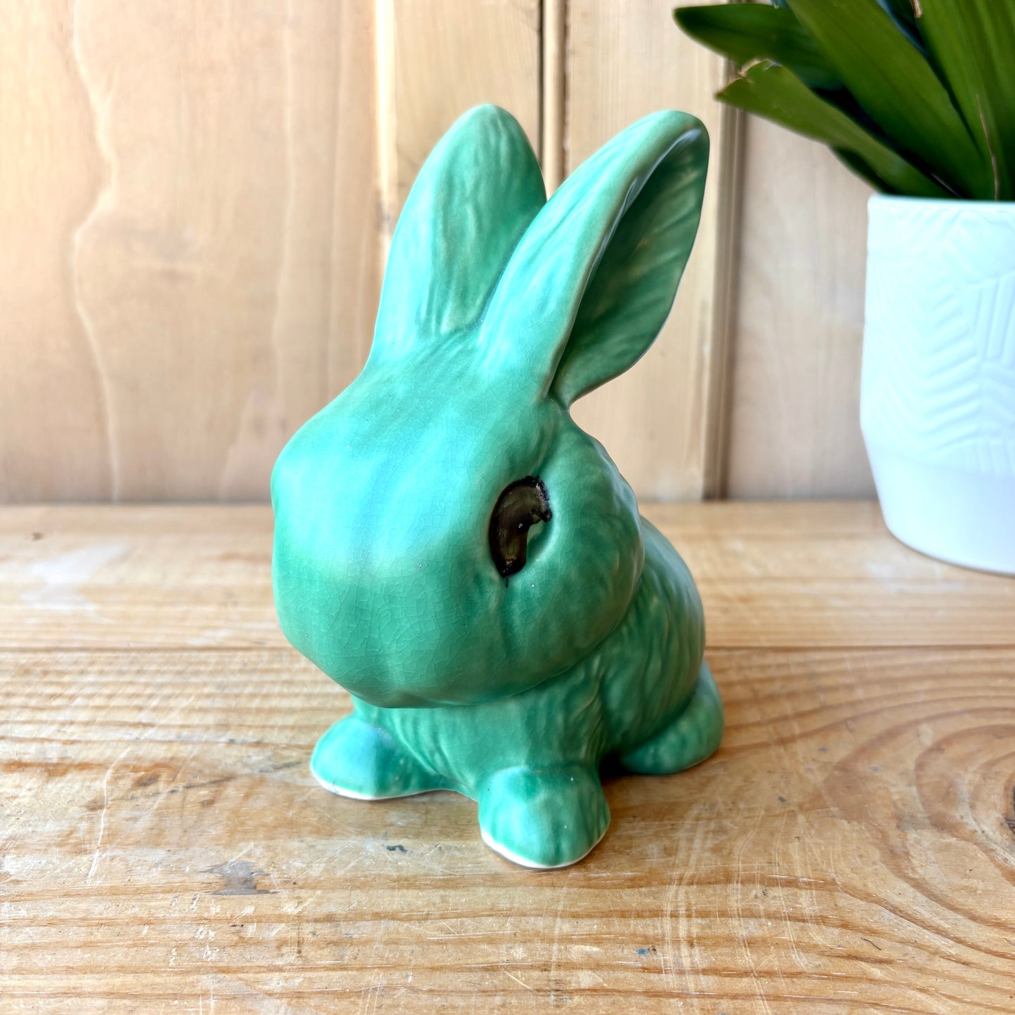 Vintage Early Green Sylvac Bunny model 1026