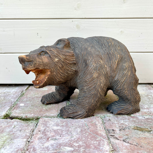 Wooden Hokkaido Kibori Kuma Bear