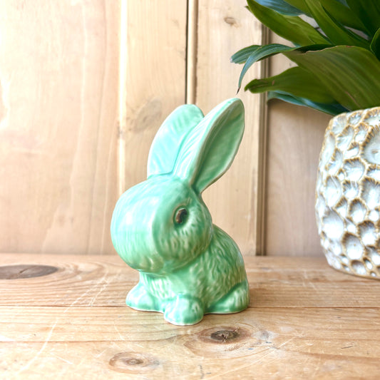 Vintage Sylvac Green Bunny Rabbit model 990