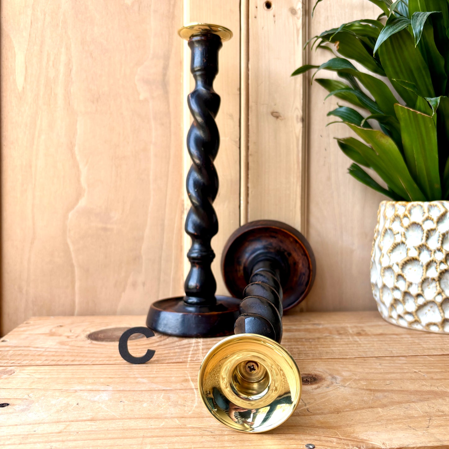 Pair of vintage candlesticks