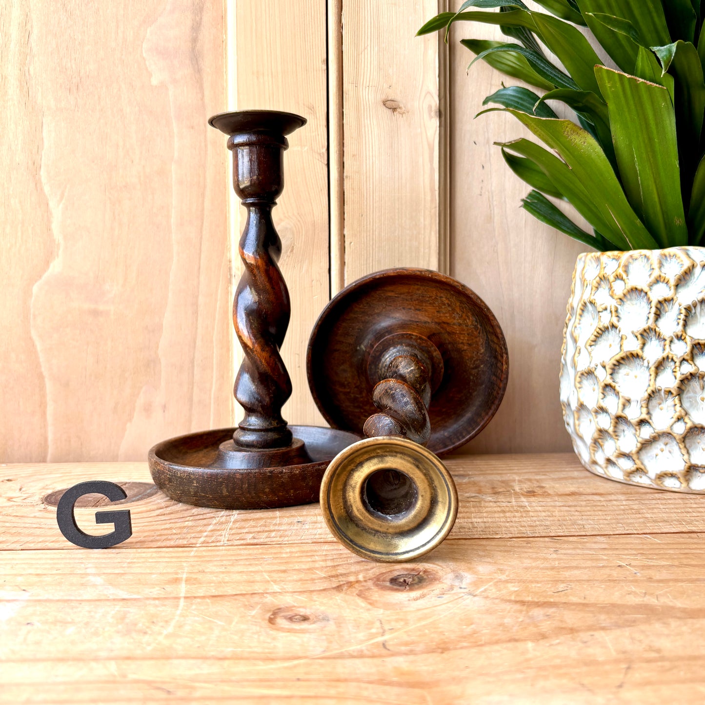 Pair of vintage candlesticks