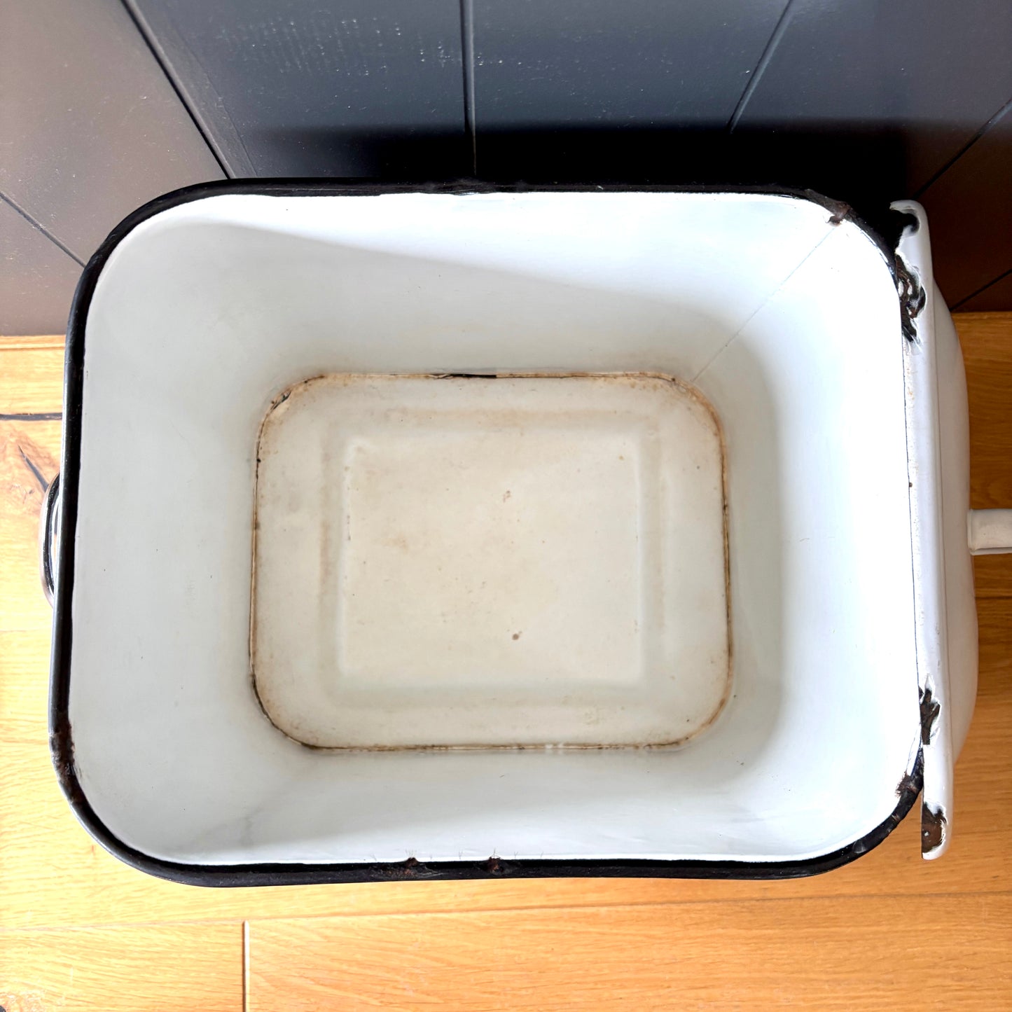 Vintage Enamel Bread Bin