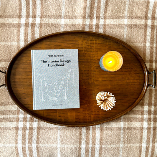 Vintage Oval Hardwood Tray