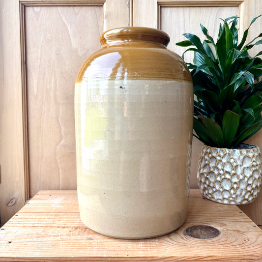 Vintage large stoneware jar