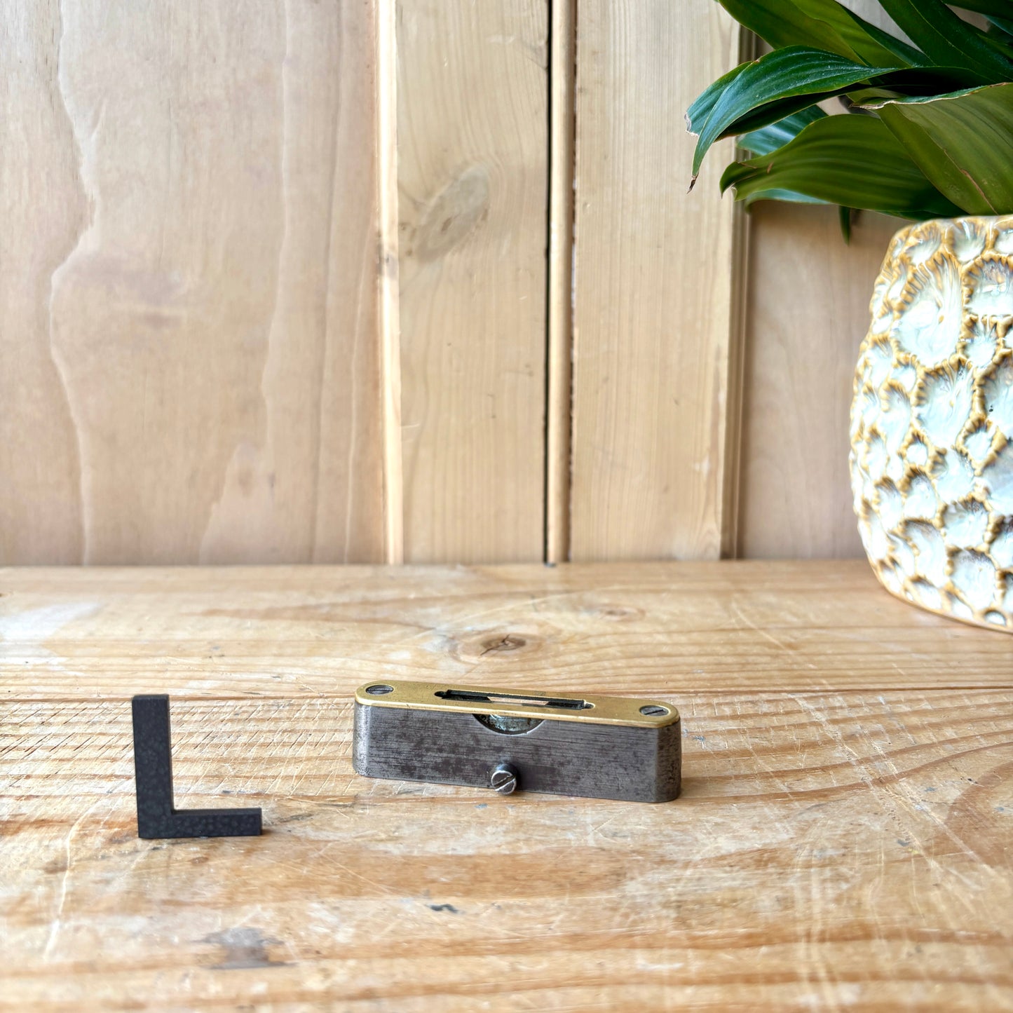 Vintage Brass and Hardwood Spirit Levels