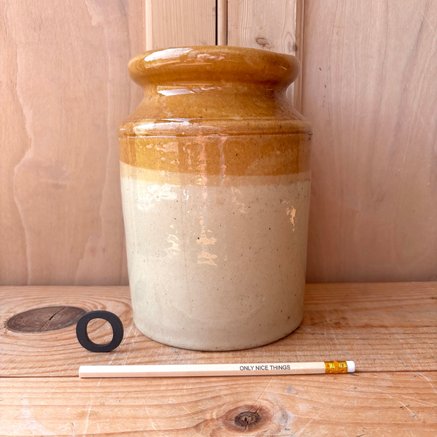 Vintage stoneware jars