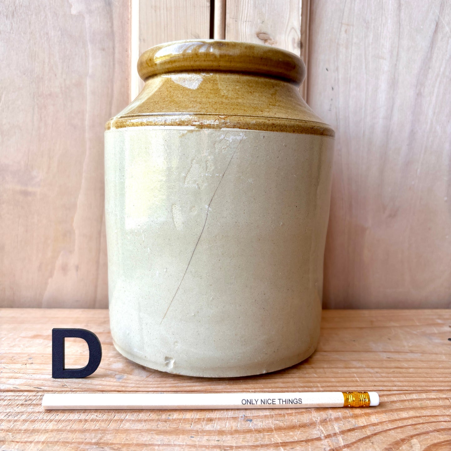 Vintage stoneware jars