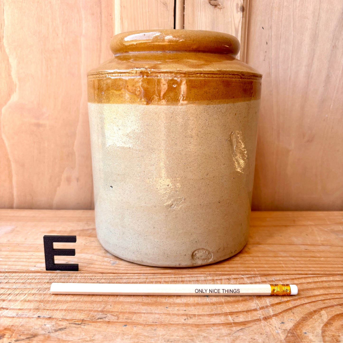 Vintage stoneware jars