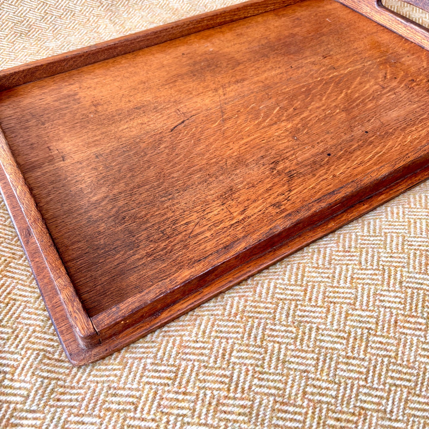 Oak Arts and Crafts Style Tray.