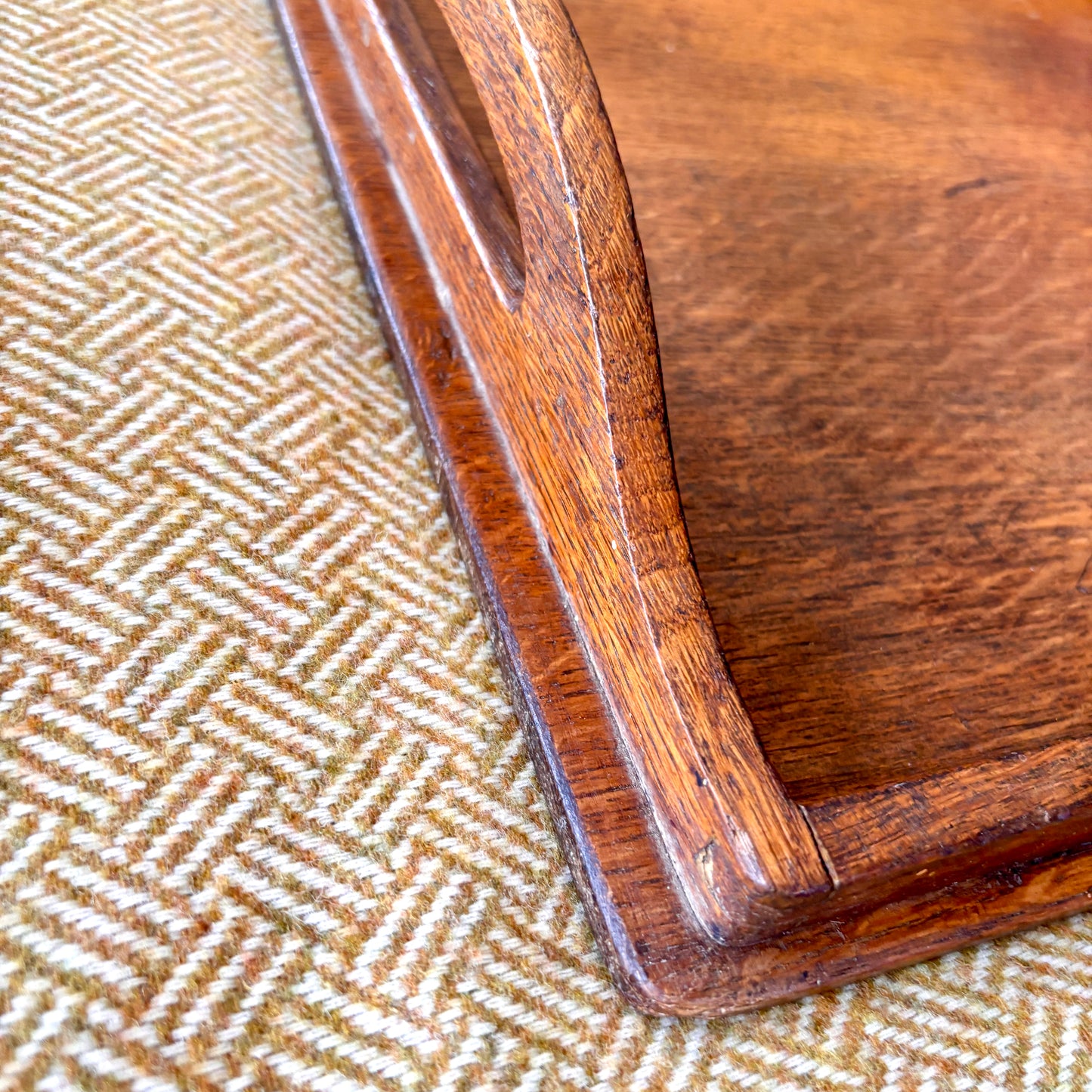 Oak Arts and Crafts Style Tray.