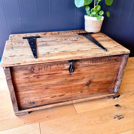 Antique Wooden Foot Locker