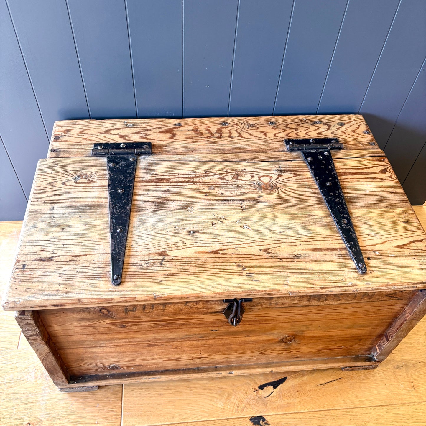Antique Wooden Foot Locker