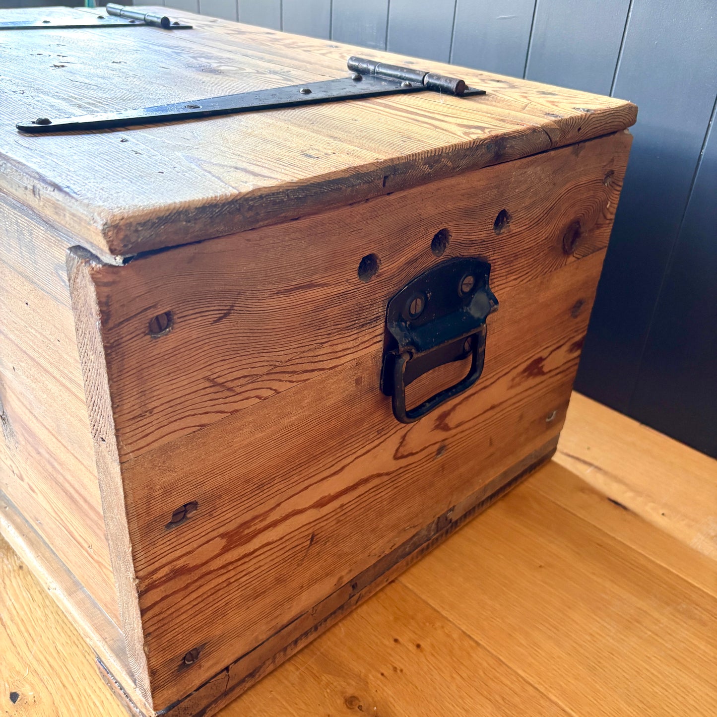 Antique Wooden Foot Locker