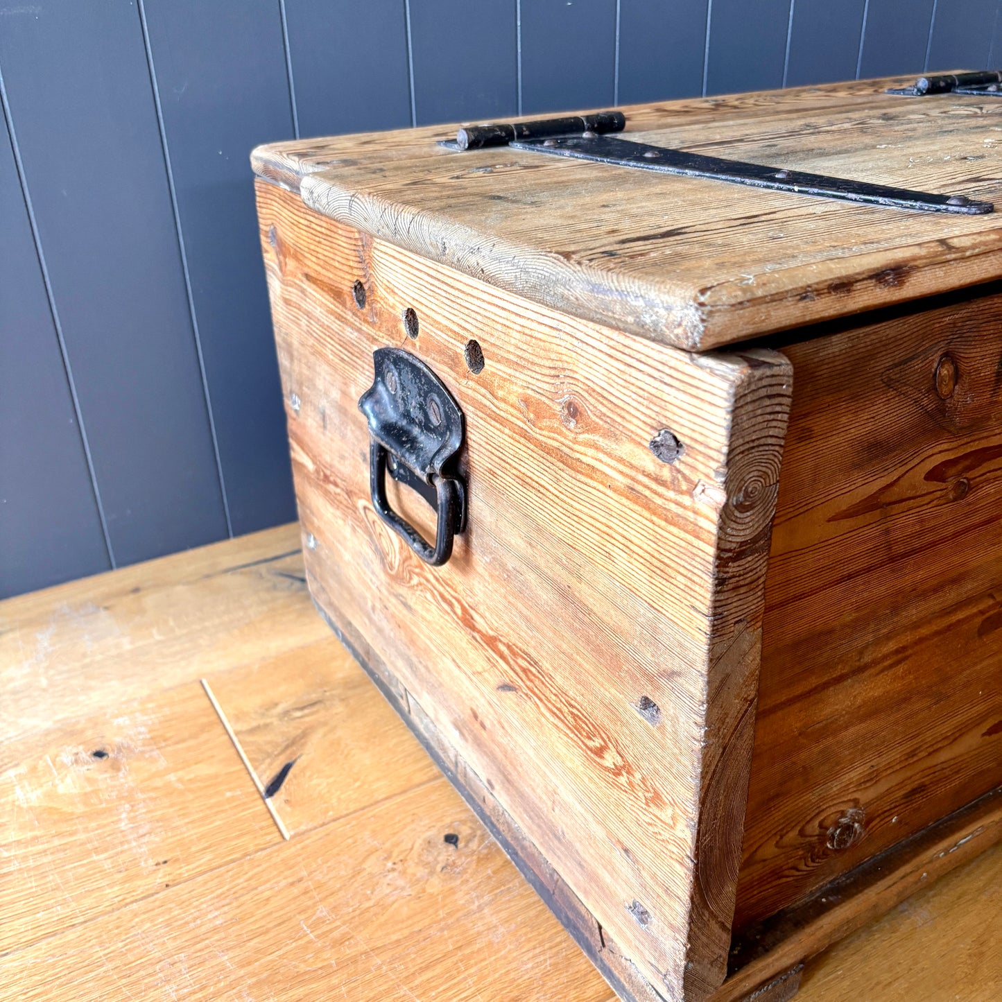 Antique Wooden Foot Locker