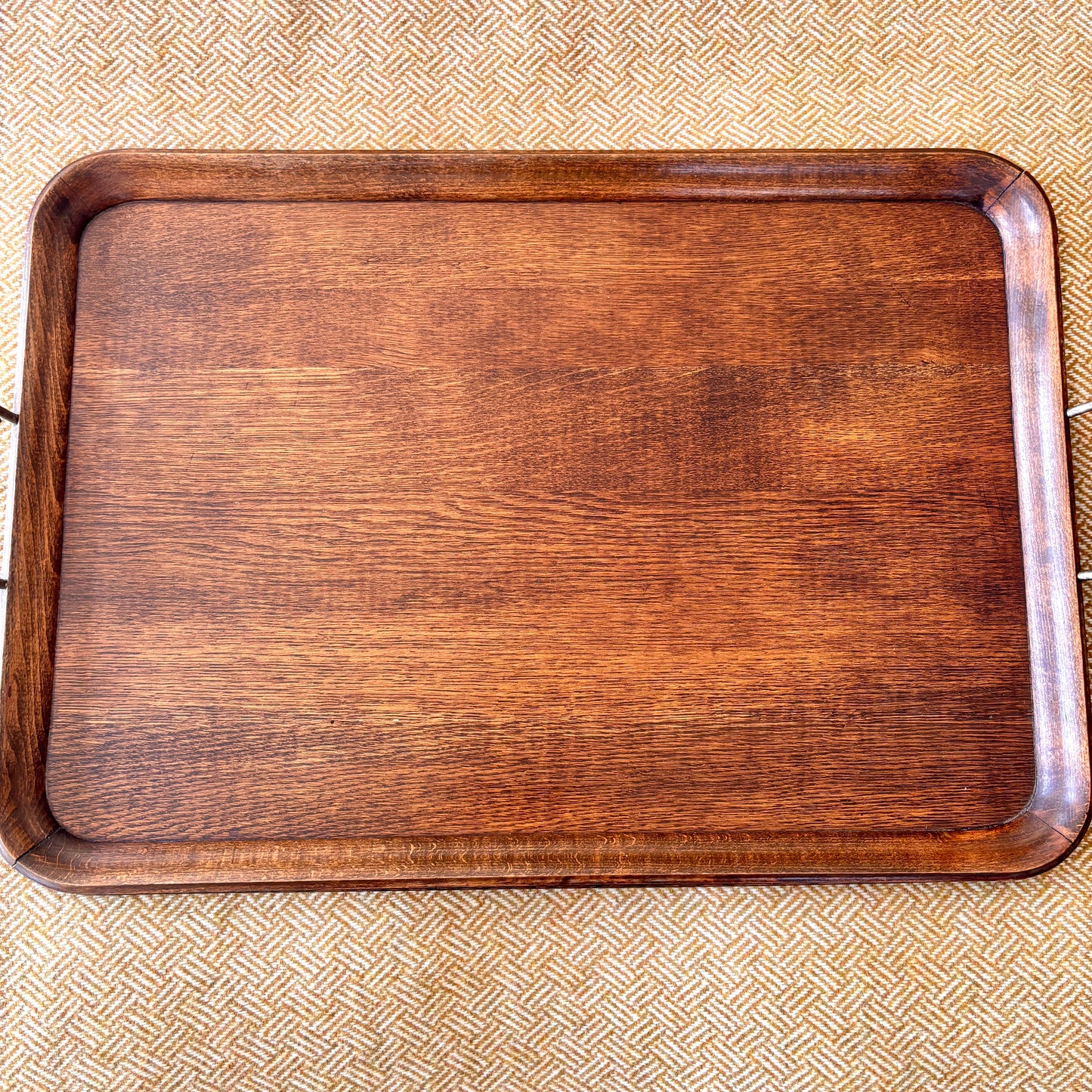 Large Vintage Hardwood Tray