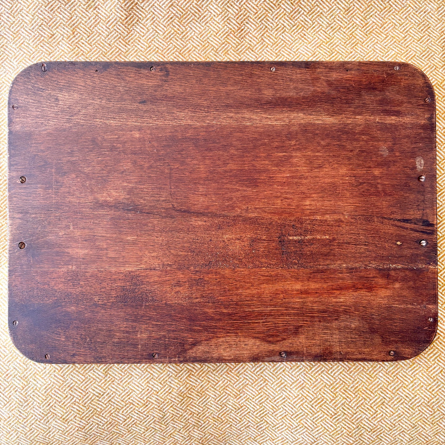 Large Vintage Hardwood Tray