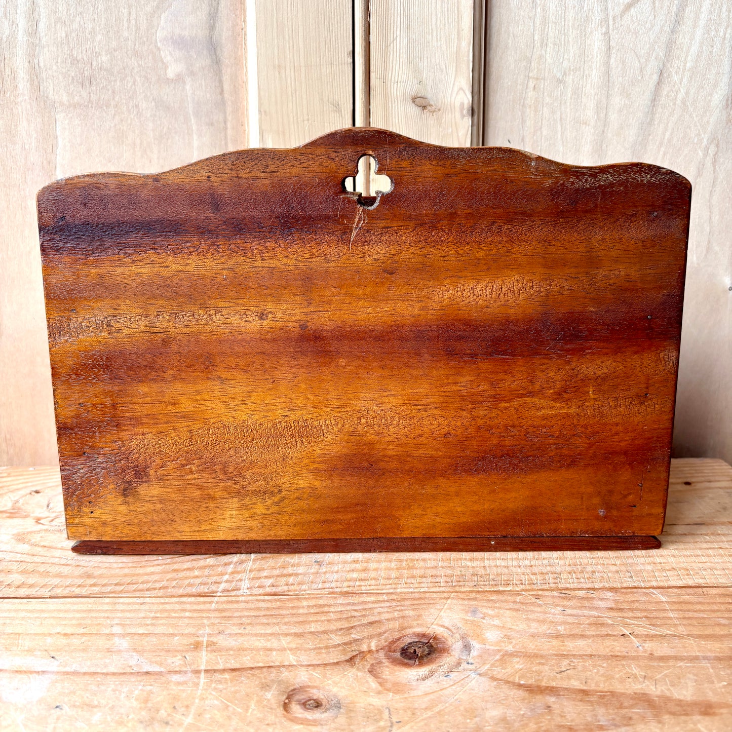 Antique Mahogany Letter Rack