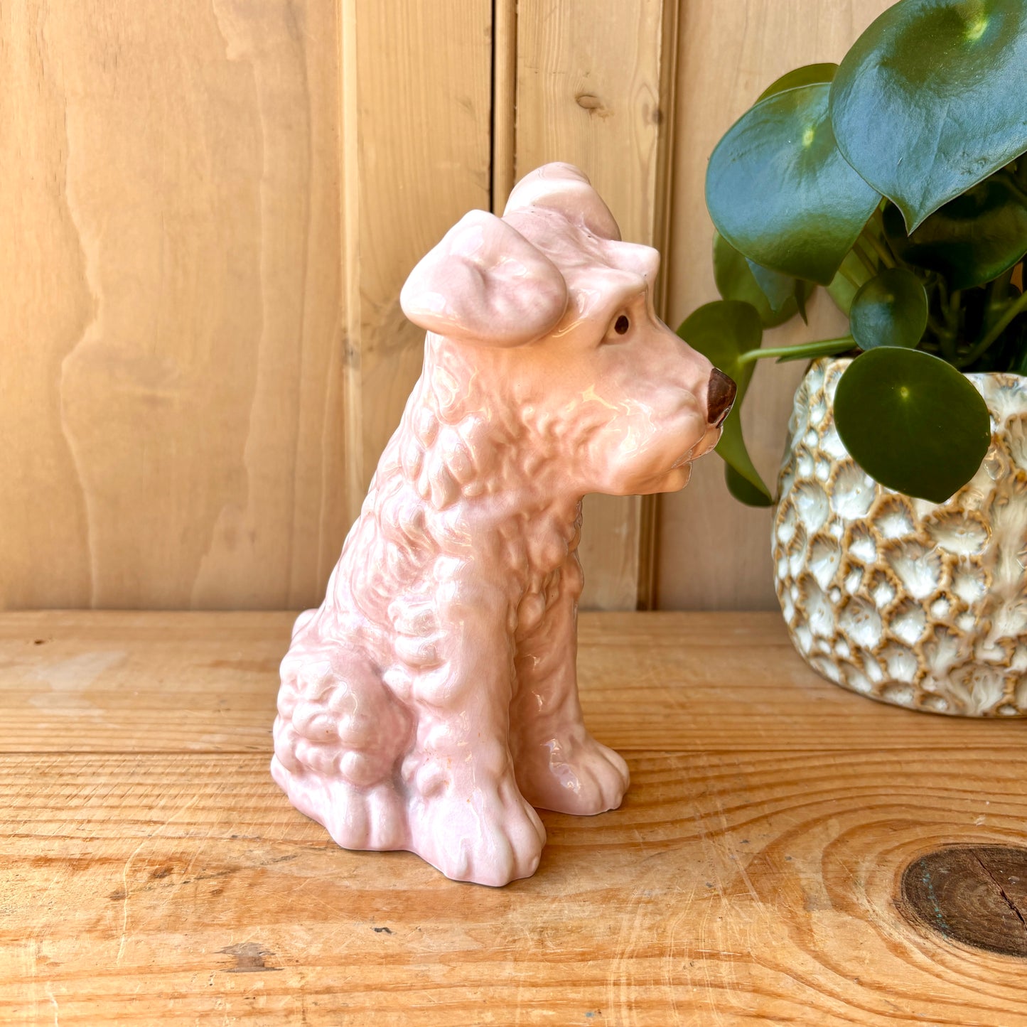 Rare Pink Sylvac Terrier model 1379