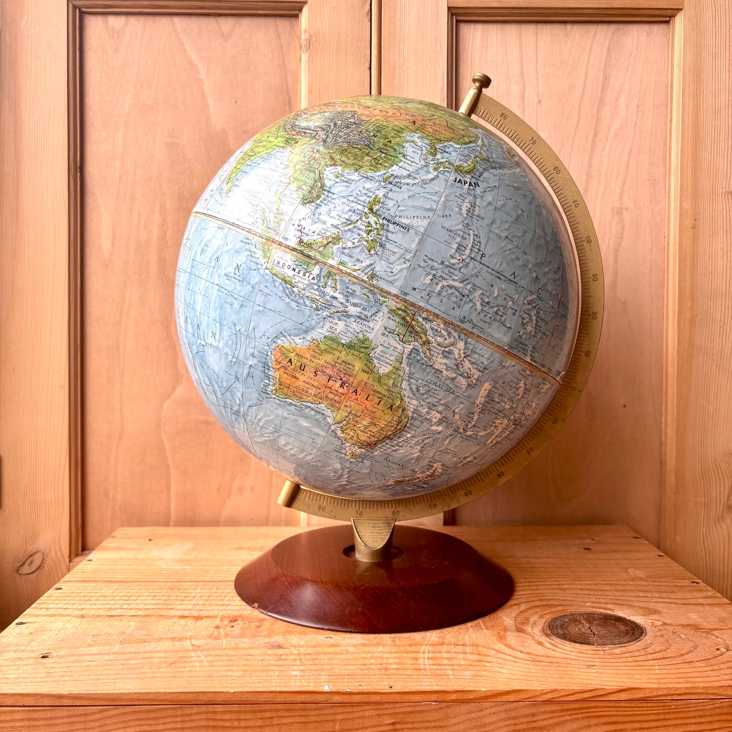 Vintage Danish world globe