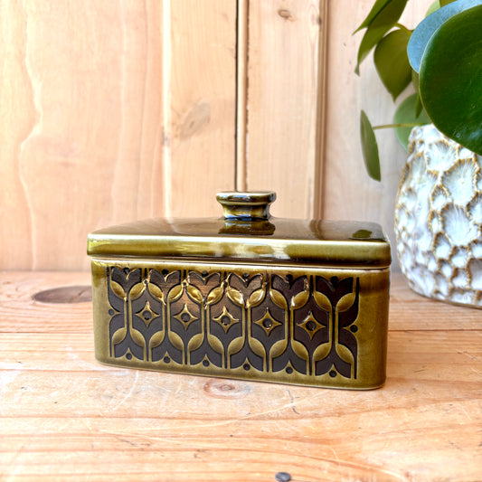 Hornsea Heirloom Green Butter Dish