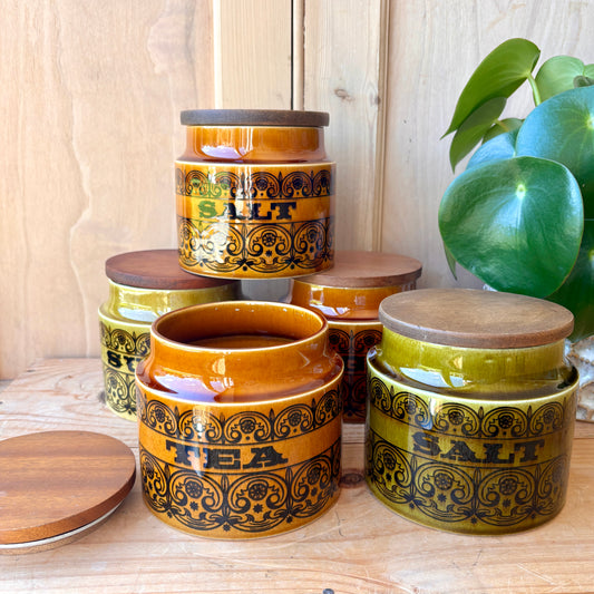 Hornsea Scroll storage jars