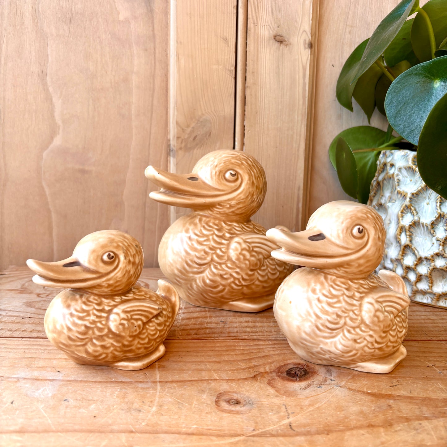 Rare Vintage SylvaC Trio of Ducks