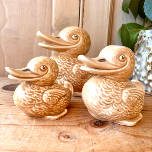 Rare Vintage SylvaC Trio of Ducks