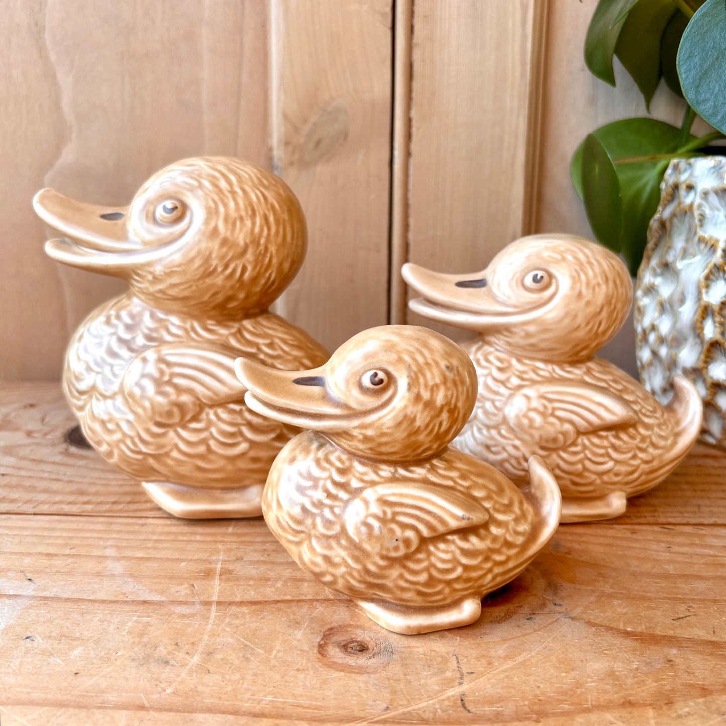 Rare Vintage SylvaC Trio of Ducks